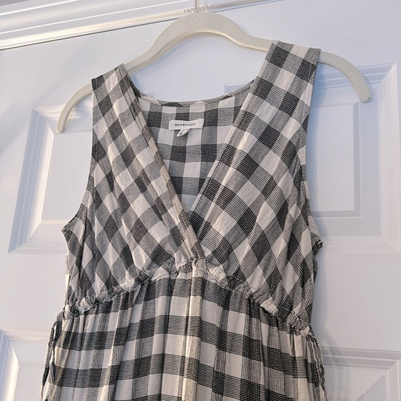 Max Studio Women's Checkered Maxi Dress Size Extra Small - Picture 2 of 6